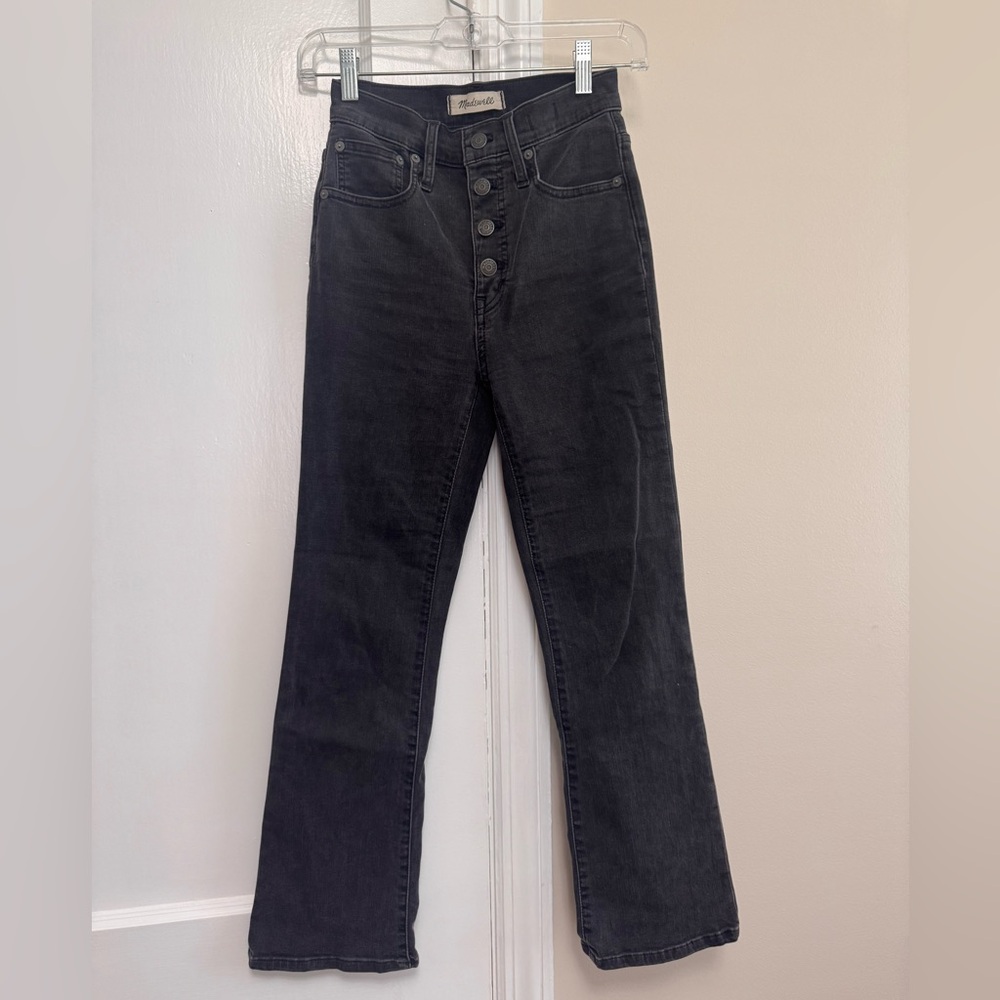 Madewell Women's Black Cali Demi Boot Jeans